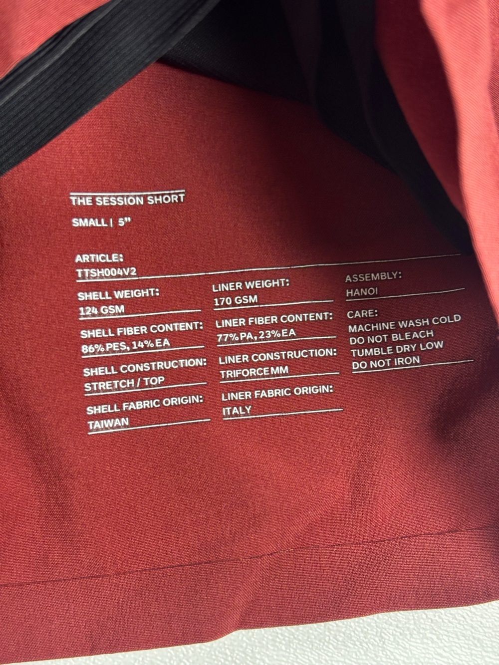 Ten Thousand Session 5” Crimson Men's Shorts - Small - Picture 2 of 5